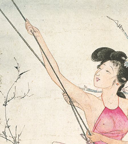 启东-胡也佛的仕女画和最知名的金瓶梅秘戏图